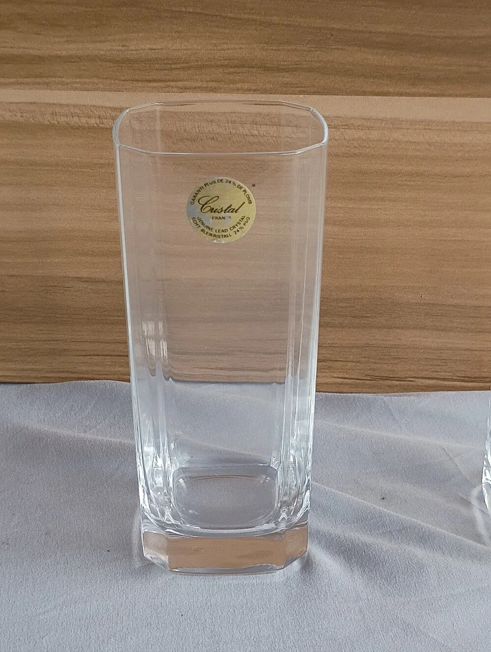 Vintage Cristal d'Arques-Durand full lead crystal highball glasses